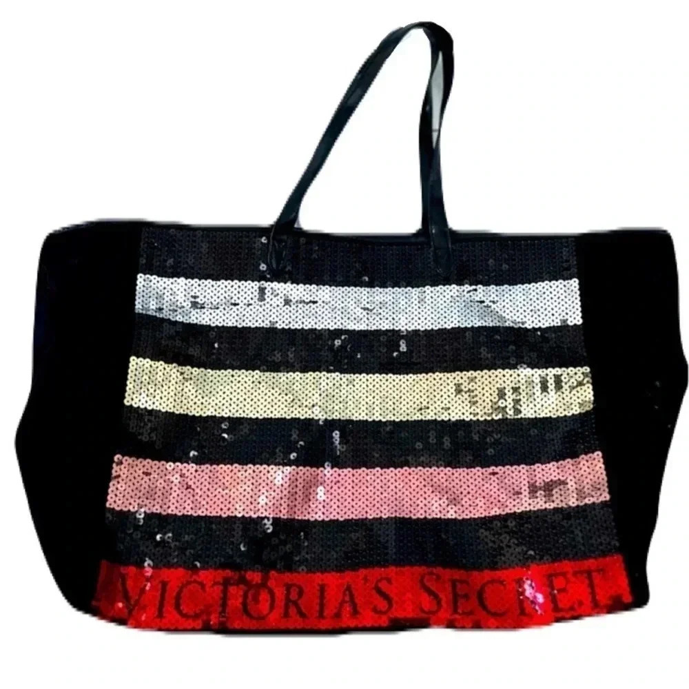 Victoria’s Secret LIMITED EDITION 2017 Tote/ Shoulder bag/ Sequinned/ Colorful - Picture 2 of 11